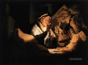 Der Reiche aus der Parabel Rembrandt Ölgemälde